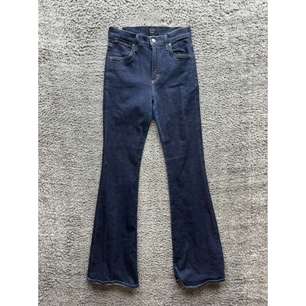 Citizens Of Humanity Fleetwood High Rise Flare Denim Jeans Indigo Womens Size 26